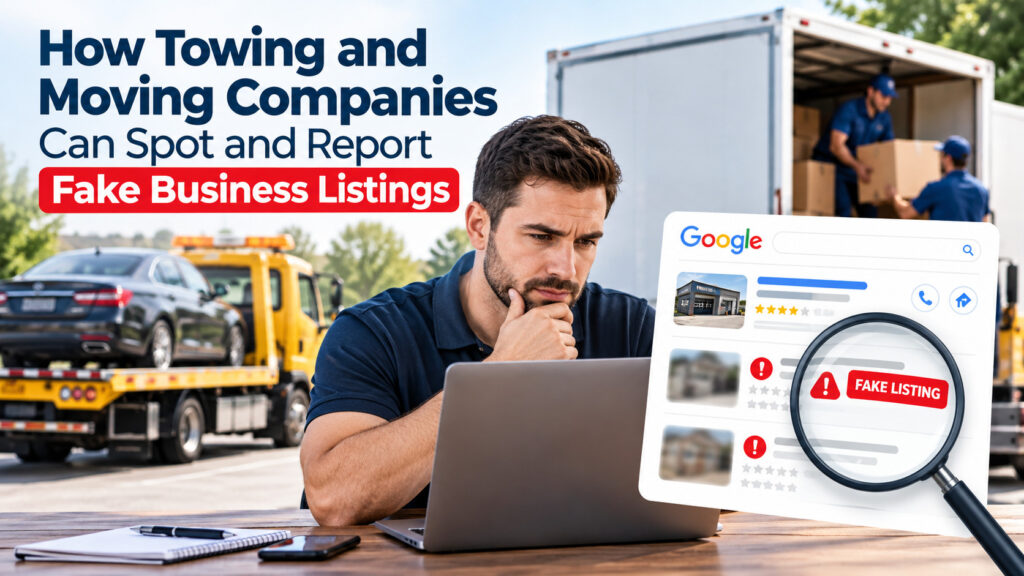 How Towing and Moving Companies Can Spot and Report Fake Business Listings